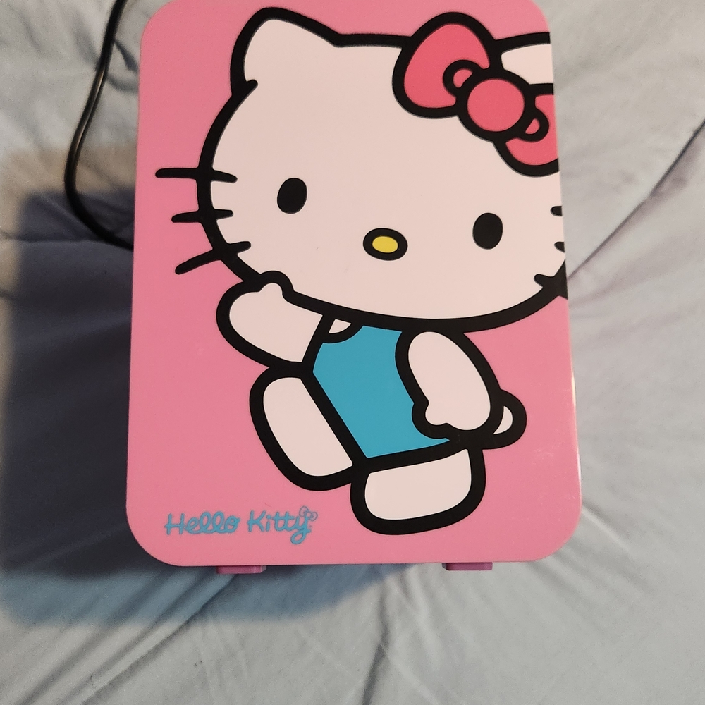 Hello Kitty Pink and Blue Mini Fridge